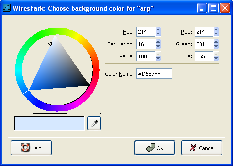The "Choose color" dialog box